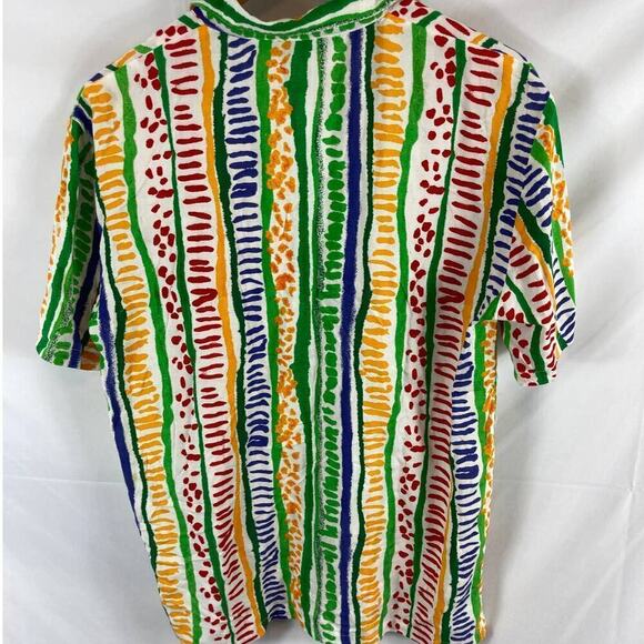 Globe Trotter Vintage Button Down Patterned Top Size Medium - Picture 4 of 4